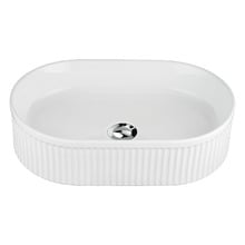 Anika 490mm Ceramic Above Counter Basin with Pop-Up Waste